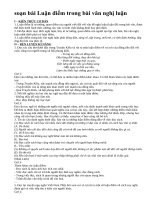 soạn bài Luận điểm trong bài văn nghị luận