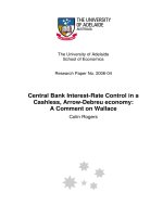 Central Bank Interest-Rate Control in a Cashless, Arrow-Debreu economy: a comment on Wallace pptx