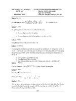 Đề thi tuyển sinh lớp 10 năm 2012 chuyên toán đề 2 tỉnh Long An docx