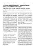 Báo cáo khoa học: The histidine-phosphocarrier protein of Streptomyces coelicolor folds by a partially folded species at low pH ppt