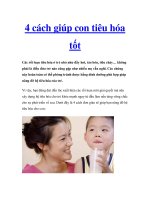 4 cách giúp con tiêu hóa tốt ppt
