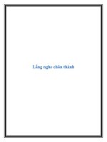 Lắng nghe chân thành pot