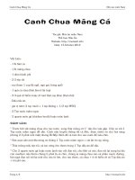Canh Chua Măng Cá pptx