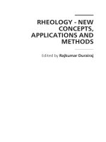 RHEOLOGY - NEW CONCEPTS, APPLICATIONS AND METHODS potx