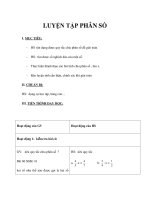 luyện tập phân số