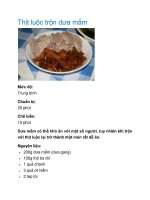 Thịt luộc trộn dưa mắm pot