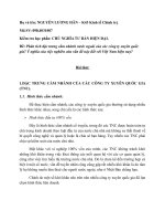 Kiểm tra học phần: Chủ nghĩa tư bản hiện đại docx