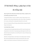 15 bài thuốc Đông y giúp bạn có làn da trắng mịn pot