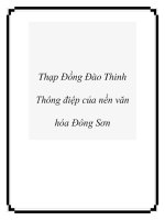 Thạp Đồng Đào Thinh Thông điệp của nền văn hóa Đông Sơn doc
