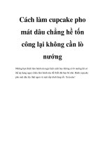 Cách làm cupcake pho mát dâu chẳng hề tốn công lại không cần lò nướng potx