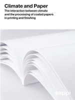 The interaction between climate and the processing of coated papers in printing and finishing pot