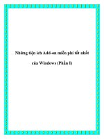 Những tiện ích Add-on miễn phí tốt nhất của Windows (Phần I) pot