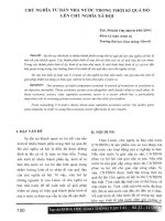 Báo cáo khoa học:Chủ nghĩa tư bản nhà nước trong thời kỳ quá độ lên chủ nghĩa xã hội potx