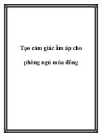 Tạo cảm giác ấm áp cho phòng ngủ mùa đông doc