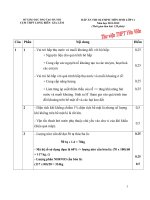 ĐÁP ÁN THI OLYMPIC MÔN SINH LỚP 11 Năm học 2011-2012 - CỤM THPT LONG BIÊN- GIA LÂM ppt