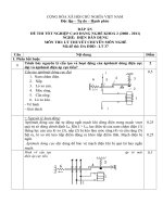 đáp án đề thi lí thuyết tốt nghiệp khóa 2 - điện dân dụng - mã đề thi ddd - lt (37)