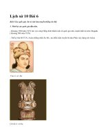 Lịch sử 10 Bài 6