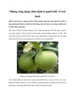 Những công dụng chữa bệnh ít người biết về trái bưởi pot