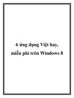 6 ứng dụng Việt hay, miễn phí trên Windows 8 doc