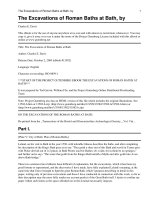 The Excavations of Roman Baths at Bath pptx