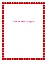 Cách xử trí khi bị vẹo cổ. potx