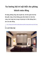 Xu hướng bài trí nội thất cho phòng khách mùa đông potx