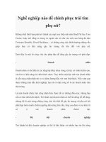 Nghề nghiệp nào dễ chinh phục trái tim phụ nữ? docx