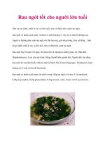 Rau ngót tốt cho người lớn tuổi pptx