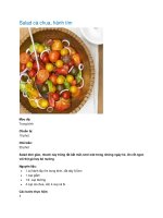 Salad cà chua, hành tím ppt