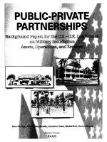 Public-Private Partnerships - Background Papers for the U.S.-U.K. Conference on Military Installation Assets, Operations, and Services docx