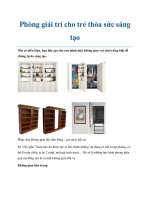 Phòng giải trí cho trẻ thỏa sức sáng tạo pptx