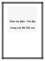 Xẩm tàu điện - Nét đặc trưng của Hà Nội xưa pdf