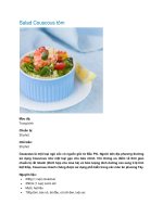 Salad Couscous tôm ppt