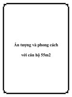 Ấn tượng và phong cách với căn hộ 55m2 pptx