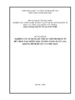 Nghiên cứu sử dụng kỹ thuật chỉ thị phân tử để chọn tạo giống đậu tương năng suất cao, kháng bệnh rỉ sắt và chịu hạn docx