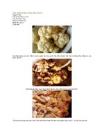 cách làm gà xào súp lơ