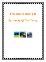 Trải nghiệm khám phá đại dương tại Nha Trang pdf