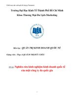 Tiểu luận:Chiến lược sản xuất quốc tế công ty Panasonic ppt