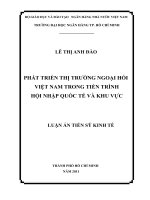 Phát triển thị trường ngoại hối VN trong tiến trình hội nhập quốc tế và khu vực