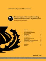 The management of harmful drinking and alcohol dependence in primary care potx