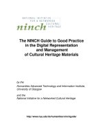 The NINCH Guide to Good Practice in the Digital Representation and Management of Cultural Heritage Materials pptx
