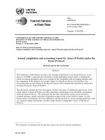 Annual compilation and accounting report for Annex B Parties under the Kyoto Protocol ppt