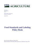 Food Standards and Labeling Policy Book ppt