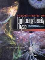 FRONTIERS IN High Energy Density Physics docx