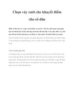 Chọn váy cưới che khuyết điểm cho cô dâu ppt