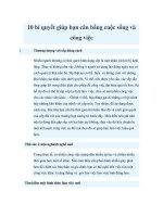 10 bí quyết giúp bạn cân bằng cuộc sống và công việc doc