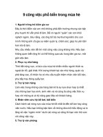 9 công việc phổ biến trong mùa hè potx