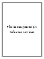 Vấn tóc đơn giản mà yêu kiều chào năm mới potx