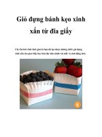 Giỏ đựng bánh kẹo xinh xắn từ đĩa giấy pptx