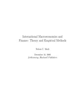 International Macroeconomics and Finance: Theory and Empirical Methods pptx